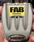 An up-close look at the Danelectro FAB Overdrive, one of Steve's first effect pedals.